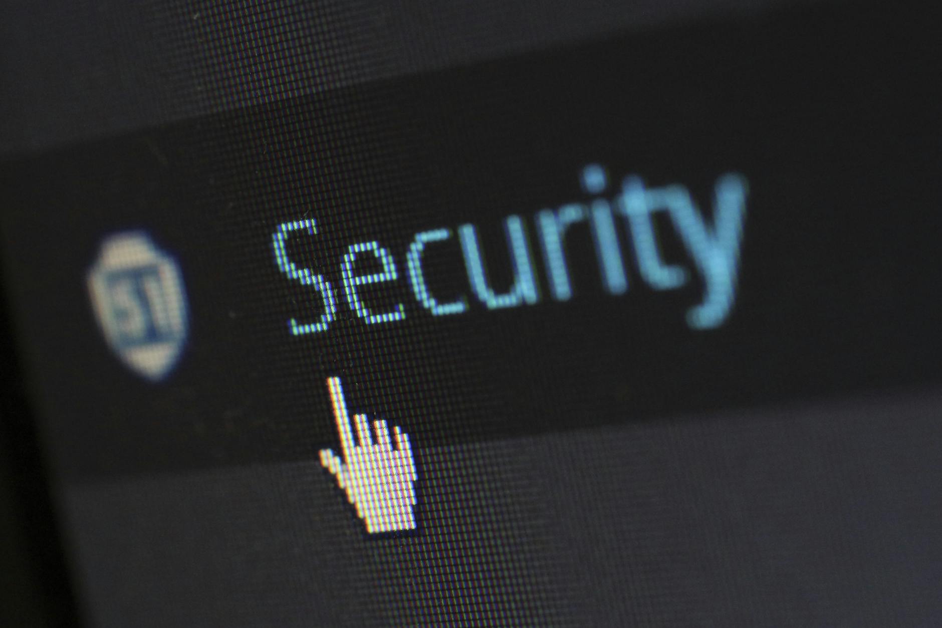 Cybersecurity lock illustration